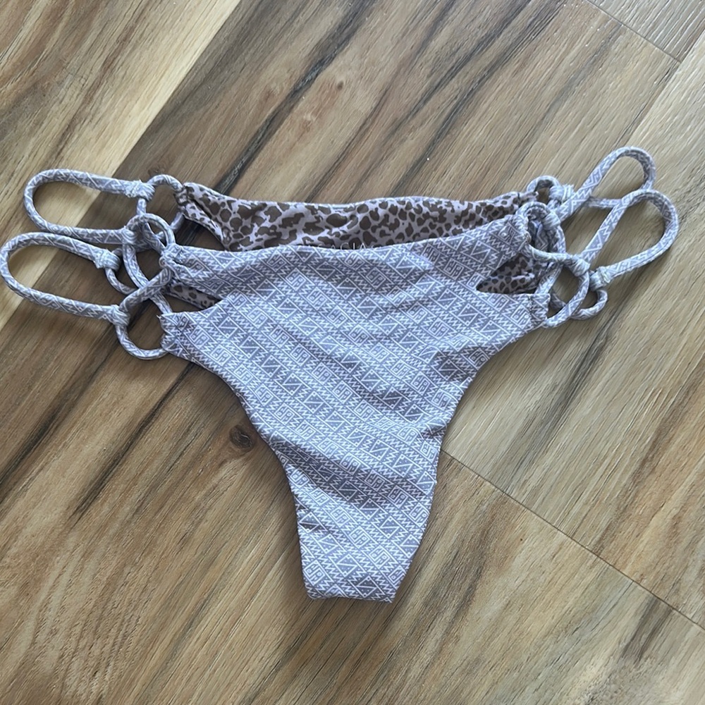 Acacia Swimwear Leopard Geometric Bottoms